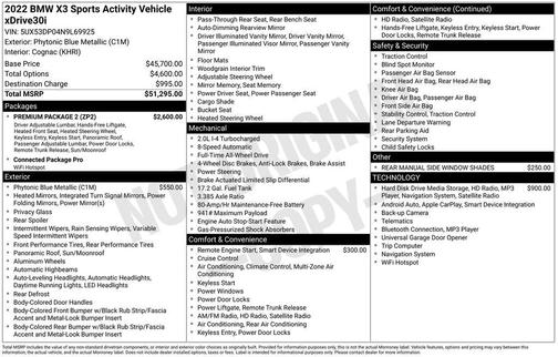 2022 BMW X3 xDrive30i