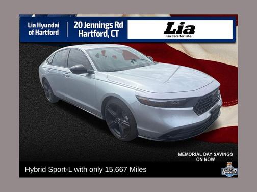Solar Silver Metallic 2024 Honda Accord Hybrid Sport-L