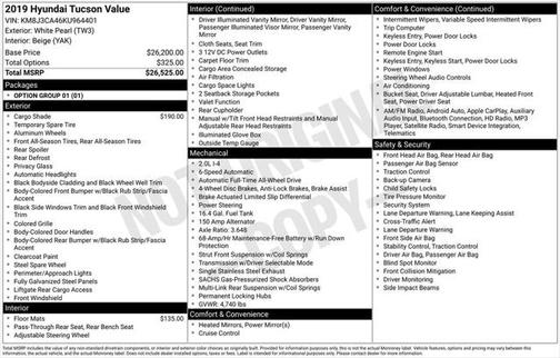 2019 Hyundai TUCSON Value