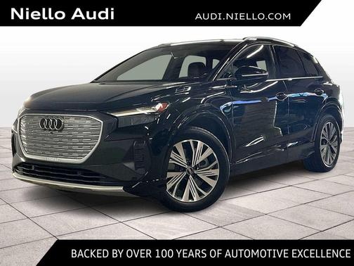 Mythos Black Metallic 2023 Audi Q4 e-tron Premium Plus 40 RWD