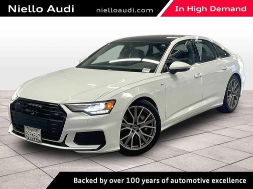 Glacier White Metallic 2023 Audi A6 55 Premium Plus