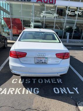 Glacier White Metallic 2013 Audi A8 L 4.0T