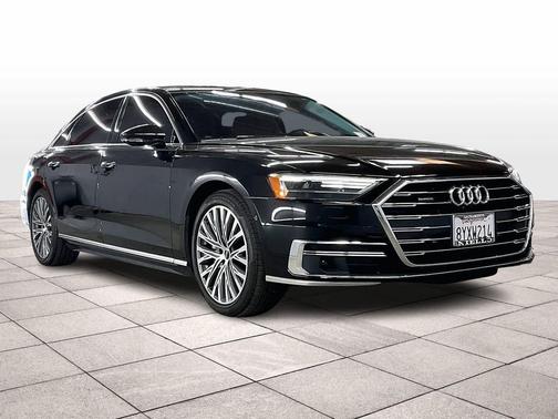 Mythos Black Metallic 2021 Audi A8 L 55
