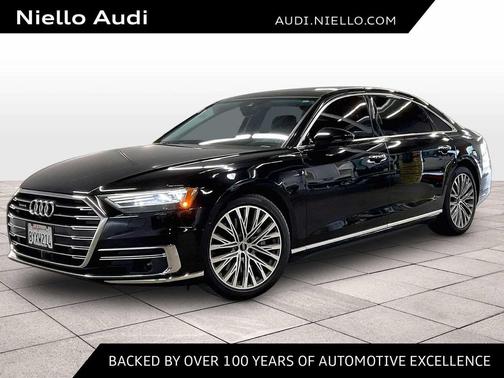 Mythos Black Metallic 2021 Audi A8 L 55