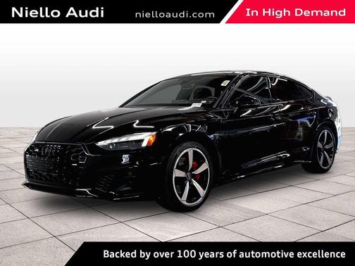 Mythos Black Metallic 2023 Audi A5 Sportback 45 S Line Premium Plus