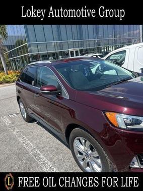 Burgundy Velvet Metallic Tinted Clearcoat 2020 Ford Edge Titanium