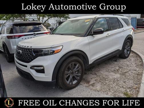 White Metallic 2022 Ford Explorer XLT