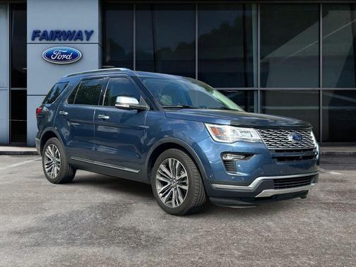 Blue Metallic 2018 Ford Explorer Platinum