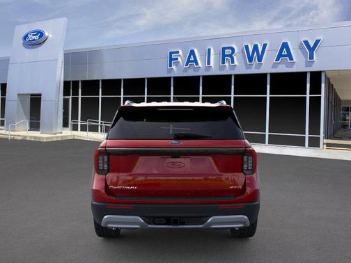 Rapid Red Metallic Tinted Clearcoat 2026 Ford Explorer Platinum