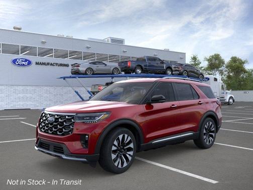 Rapid Red Metallic Tinted Clearcoat 2026 Ford Explorer Platinum