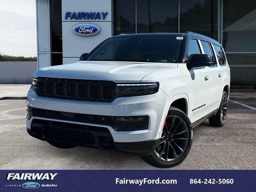 Bright White Clearcoat 2024 Jeep Grand Wagoneer L Series III Obsidian