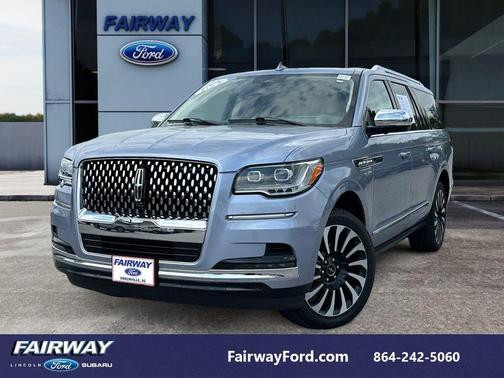 Chroma Crystal Blue Metallic 2022 Lincoln Navigator L Black Label