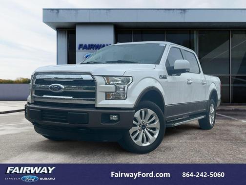 White Platinum Tri-Coat Metallic 2015 Ford F-150 Lariat