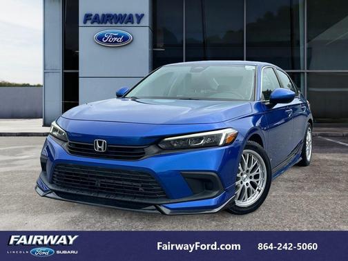Aegean Blue Metallic 2022 Honda Civic LX
