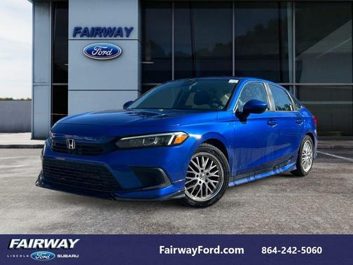 Aegean Blue Metallic 2022 Honda Civic LX