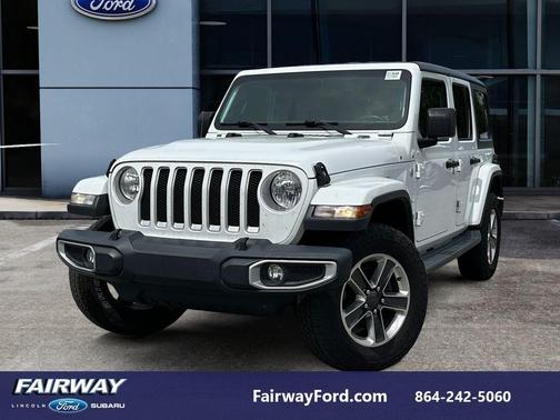 Bright White Clearcoat 2018 Jeep Wrangler Unlimited Sahara