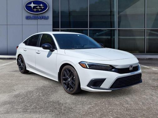 Platinum White Pearl 2022 Honda Civic Sport