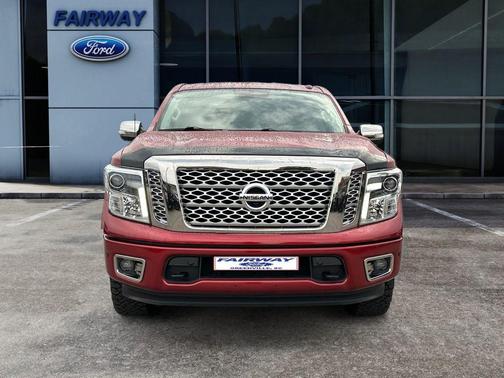 Red 2017 Nissan Titan Platinum Reserve