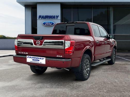 Red 2017 Nissan Titan Platinum Reserve