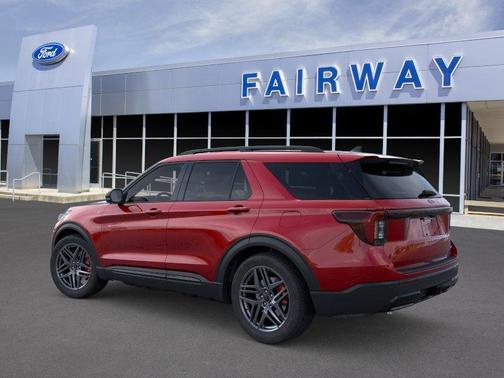 Rapid Red Metallic Tinted Clearcoat 2026 Ford Explorer ST-Line