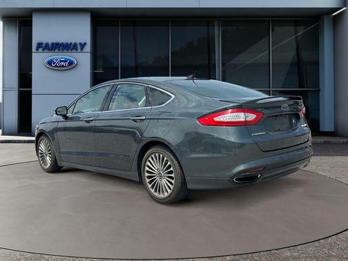 White Platinum Tri-Coat Metallic 2015 Ford Fusion Titanium