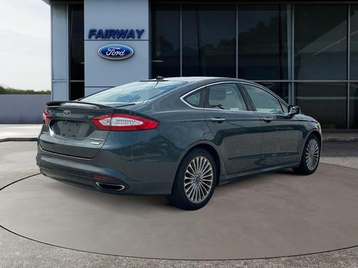 White Platinum Tri-Coat Metallic 2015 Ford Fusion Titanium
