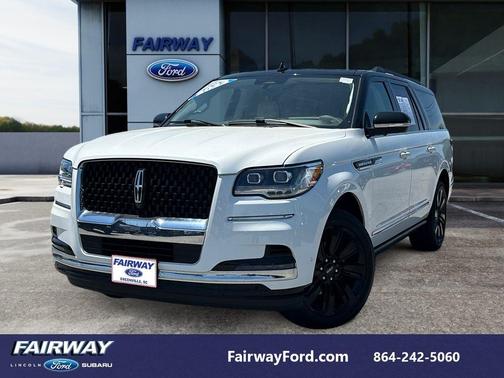 Pristine White 2022 Lincoln Navigator L Black Label