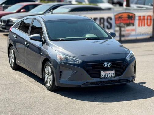 Summit Gray 2017 Hyundai IONIQ Hybrid Blue