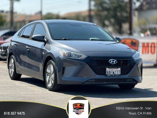 Summit Gray 2017 Hyundai IONIQ Hybrid Blue