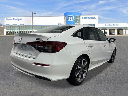 Platinum White Pearl 2026 Honda Civic Hybrid Sport Touring