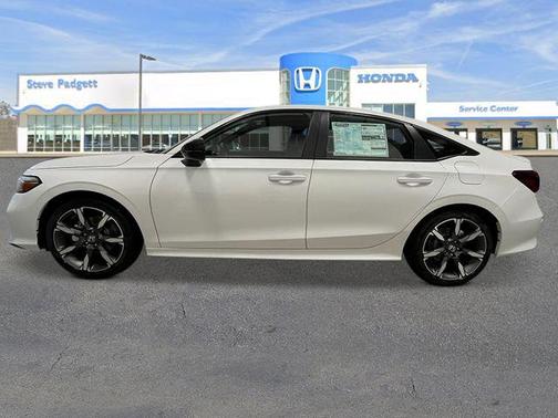 Platinum White Pearl 2026 Honda Civic Hybrid Sport Touring