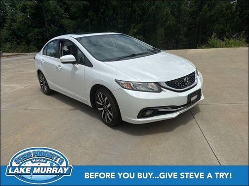 White Orchid Pearl 2015 Honda Civic EX-L