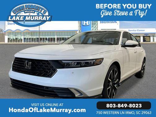 Platinum White Pearl 2026 Honda Accord Hybrid Touring