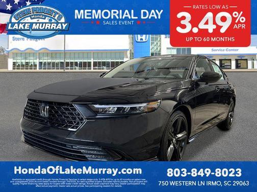 Crystal Black Pearl 2026 Honda Accord Hybrid Sport-L