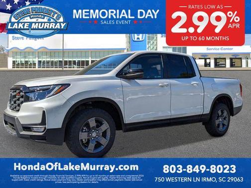 Platinum White Pearl 2026 Honda Ridgeline TrailSport