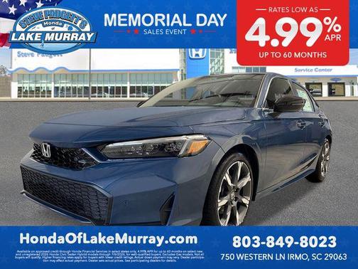 Blue Lagoon Pearl 2026 Honda Civic Hybrid Sport Touring