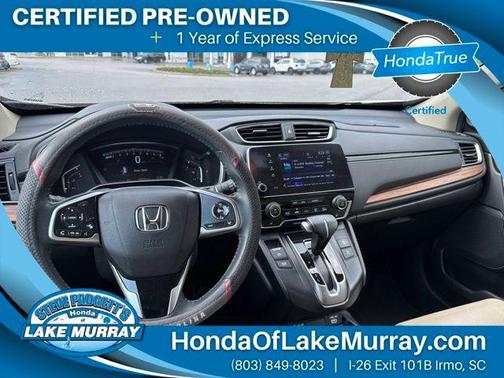Platinum White 2020 Honda CR-V AWD EX-L