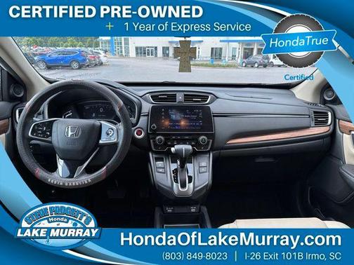 Platinum White 2020 Honda CR-V AWD EX-L