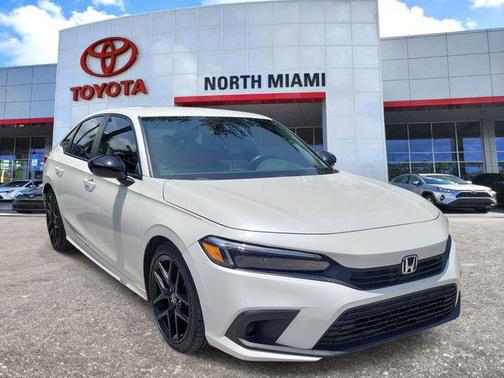Platinum White Pearl 2023 Honda Civic Sport