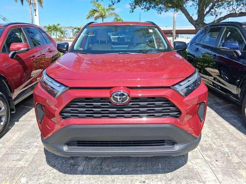 Ruby Flare Pearl 2025 Toyota RAV4 Hybrid LE