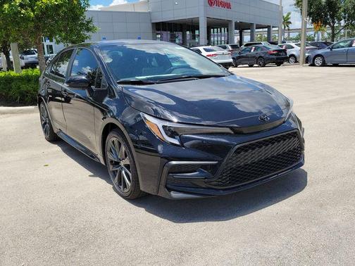Midnight Black Metallic 2026 Toyota Corolla XSE