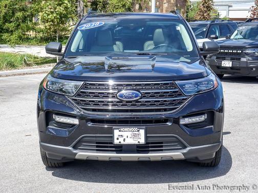 AGATE BLACK METALLIC 2020 Ford Explorer XLT