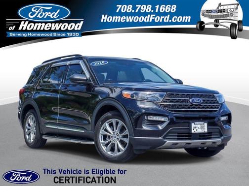 AGATE BLACK METALLIC 2020 Ford Explorer XLT