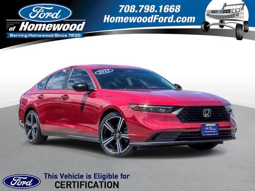 Radiant Red Metallic 2023 Honda Accord Hybrid Sport