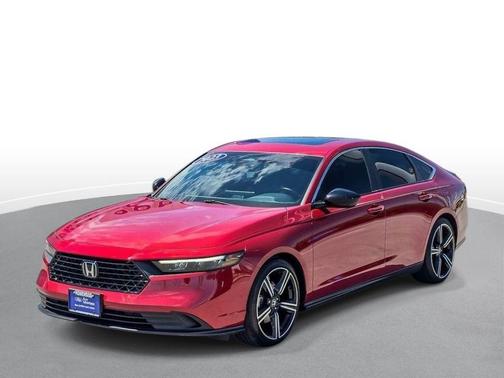 Radiant Red Metallic 2023 Honda Accord Hybrid Sport