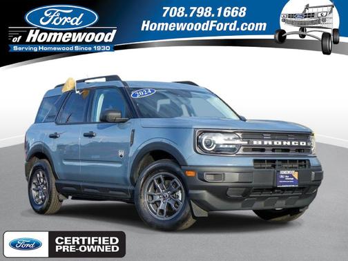 Azure Gray Metallic Tri-Coat 2024 Ford Bronco Sport Big Bend