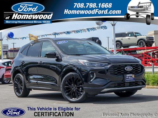 Agate Black Metallic 2023 Ford Escape ST-Line Elite