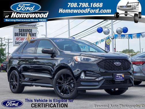 Agate Black Metallic 2022 Ford Edge ST Line