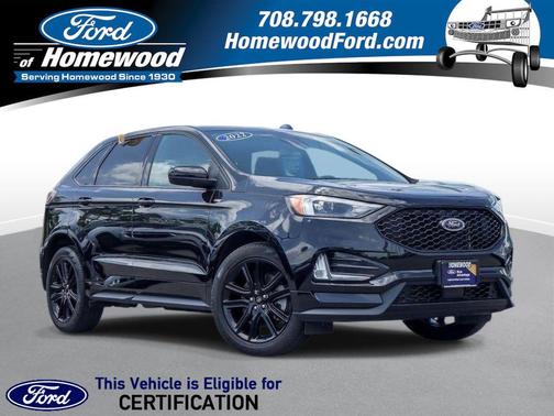 Agate Black Metallic 2022 Ford Edge ST Line