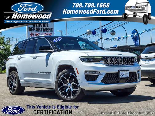 Bright White Clearcoat 2022 Jeep Grand Cherokee Summit